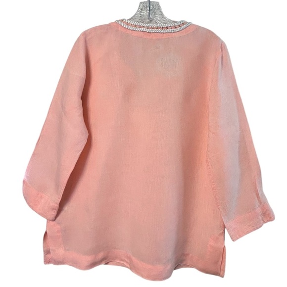 Lilly Pulitzer 100% linen Amelia Island Resort Top - Picture 7 of 12